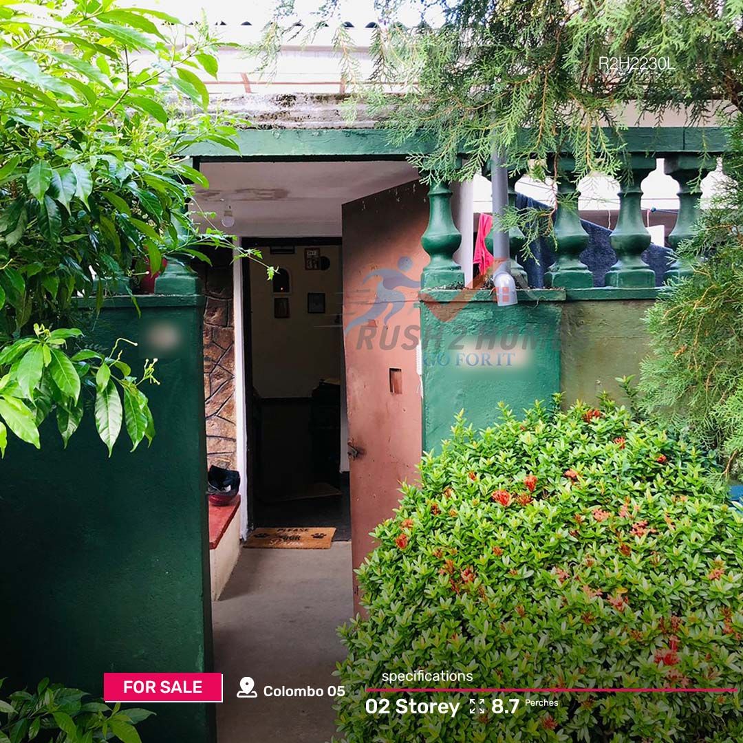 Land for Sale with 2 Storey old house in Colombo 05 